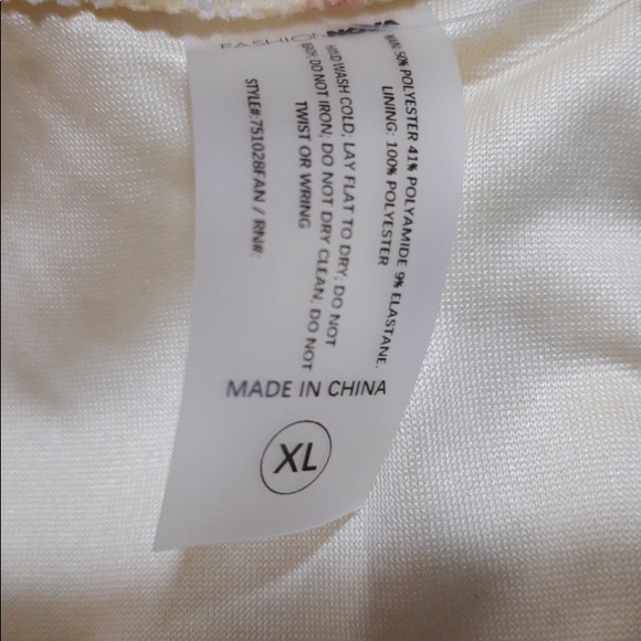 🆕 FASHION NOVA Spring Time Sunshine Yellow Swimsuit - BRAND NEW !!! - Picture 8 of 8